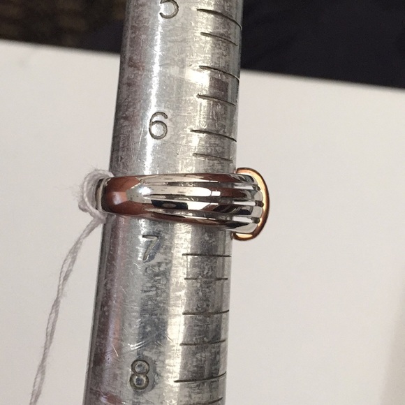 New Sterling Silver with Rose ring size 6.5 - Picture 6 of 8